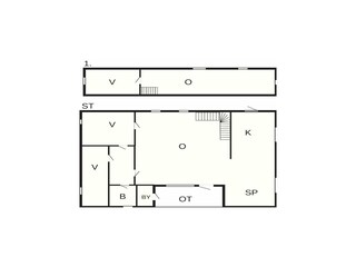 Vakantiehuis Agger Grondplan 28