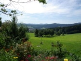 Blick von der Terasse Sommer