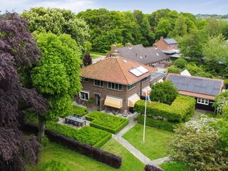 The vicary with garden and  sauna complex on the right