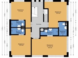 First floor (bedrooms with en-suite)
