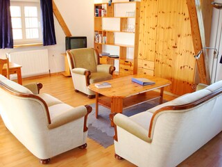 Wohnbereich in Wohnung Een