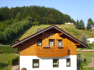 Der Balkon bietet einen herrlichen Ausblick