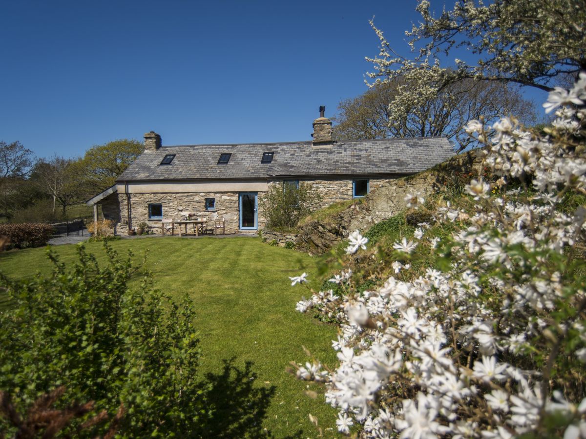 Tyn Llech from the pretty walled private garden