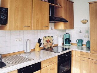 Blick in die Ferienwohnung &#8211;Küche
