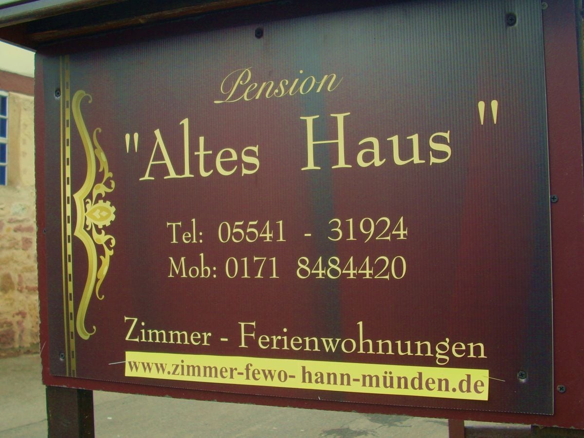 Ferienwohnung Pension Altes Haus Hann Munden Firma Pension