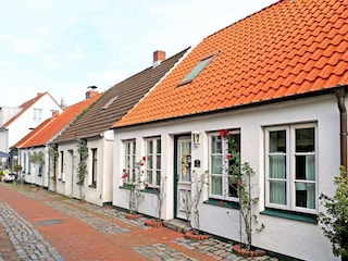 Wyk, Blick in den Altstadtbereich der Mühlenstr.