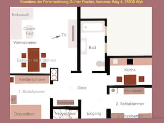 Grundriss FEWO G.Fischer, 25938 Wyk