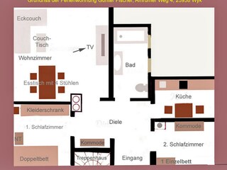 Ferienwohnung Wyk auf Föhr Grundriss 23
