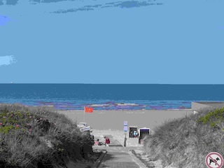 In 80 m erreichen Sie den Hauptstrand