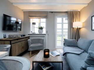 Ferienwohnung Wattnest, Wattblick mit Strandkorb, Rantum, Sylt