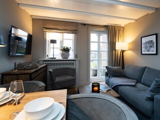 Ferienwohnung Wattnest, Wattblick mit Strandkorb, Rantum, Sylt