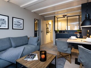 Ferienwohnung Wattnest, Wattblick mit Strandkorb, Rantum, Sylt