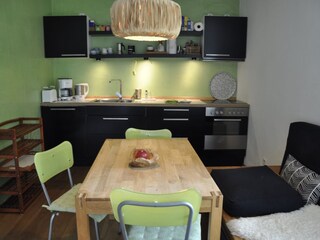 kitchen and dining table