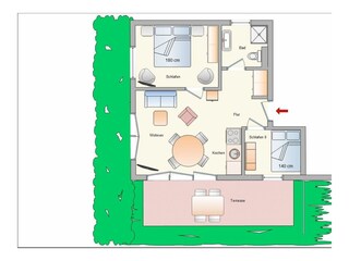 Appartamento per vacanze Wangerooge Registrazione all'aperto 27