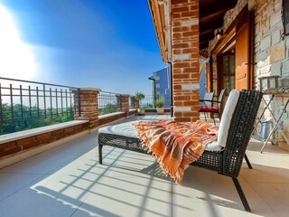 Balkon mit Außblick