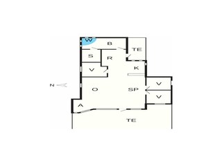 Vakantiehuis Sydals Grondplan 43