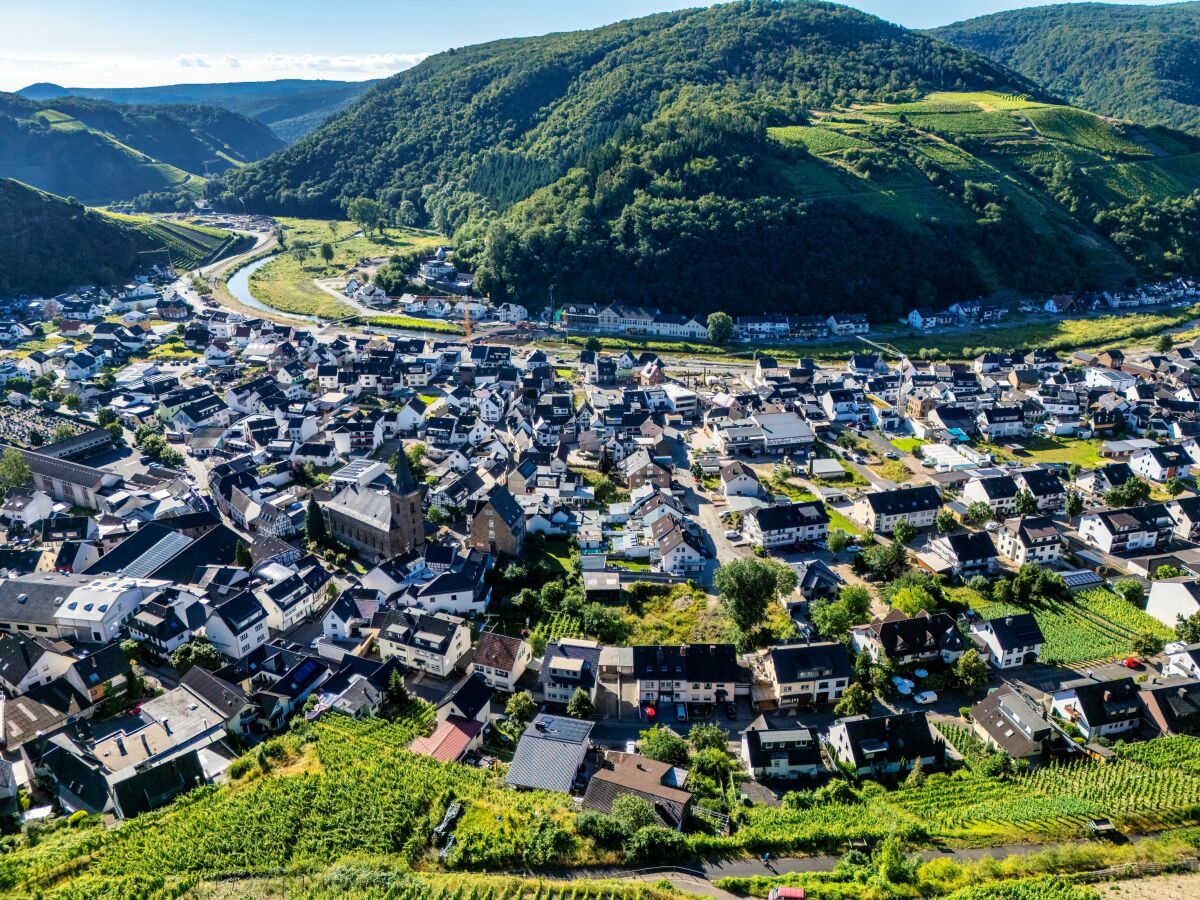 Blick auf Dernau nach der Flut