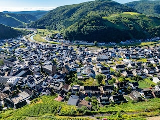 Blick auf Dernau nach der Flut