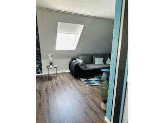 Einblick in Ferienwohnung auf Wohnbereich