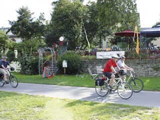 Radweg vor der Tür