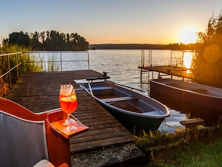 Sundowner im Strandkorb