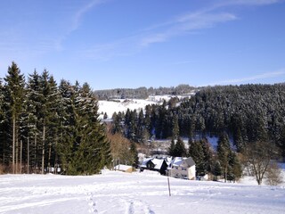 Blick vom Reifberg direkt neben dem Ferienhaus