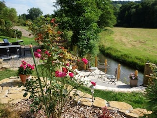 Garten mit Mühlenbach