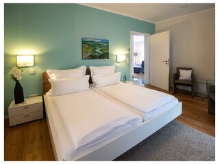 komfortables Schlafzimmer FeWo Valentina