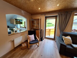 Leseecke im Wohnzimmer