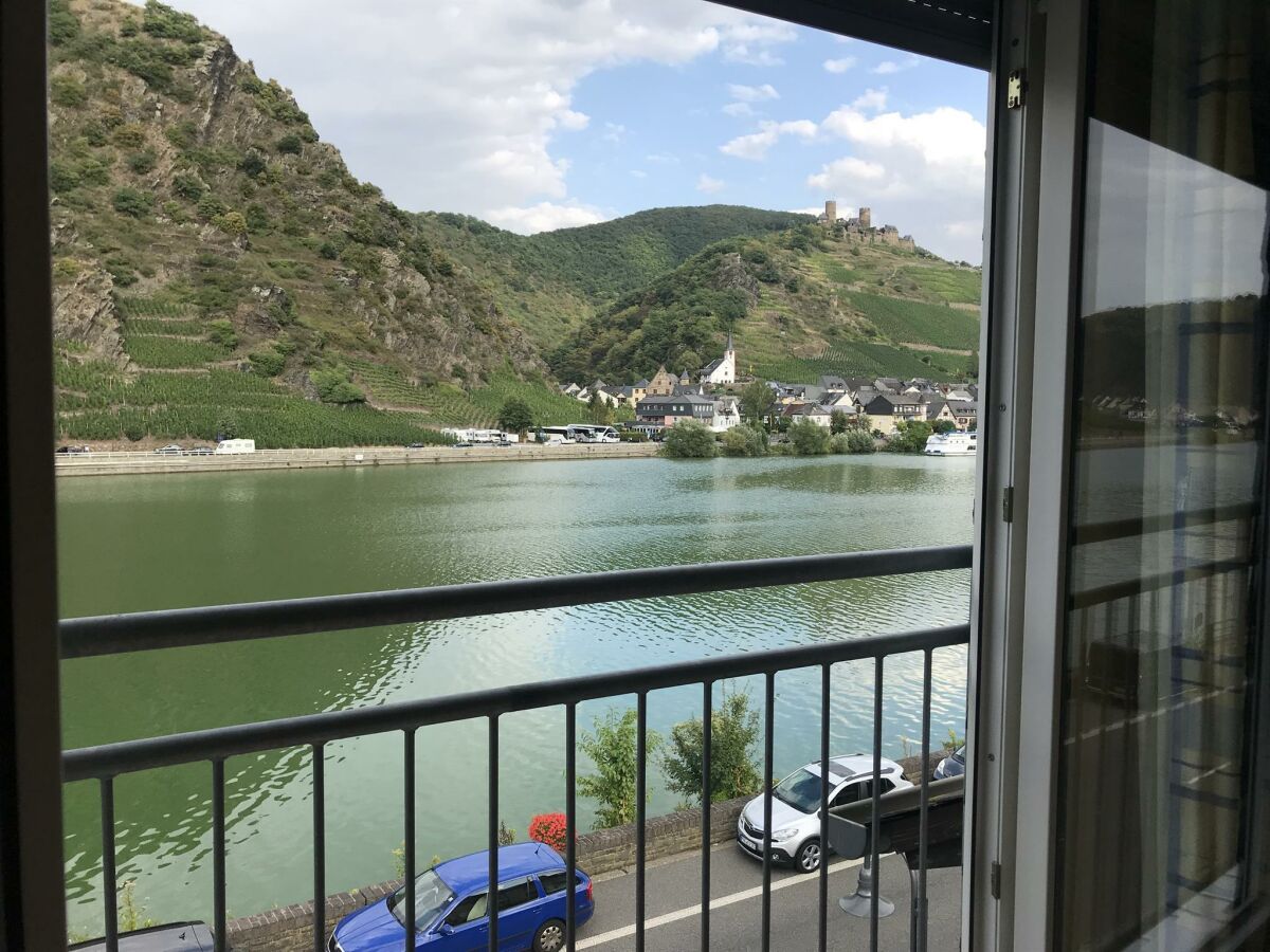 Ausblick vom Balkon auf Alken