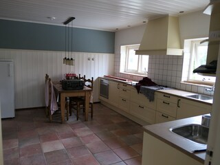 the fully equipped kitchen