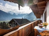 Aussicht vom Balkon Richtung Ahornspitze