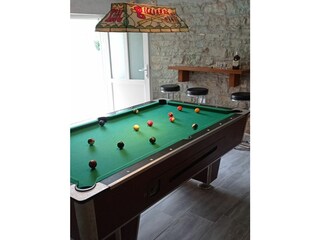 Pool table and darts