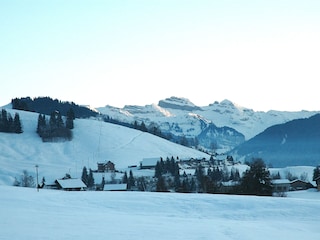 Blick Richtung Skigebiet