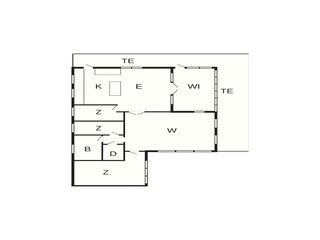 Casa de vacaciones Udsholt Strand Plano de planta 6