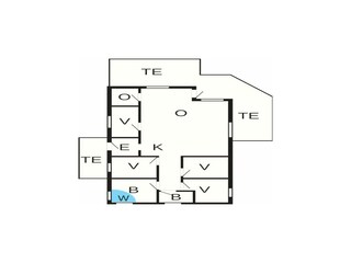 Casa de vacaciones Købingsmark Plano de planta 48