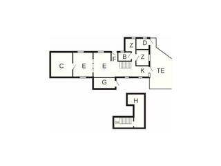 Vakantiehuis Ertebølle Grondplan 42