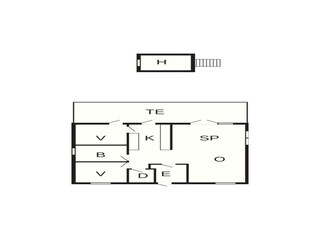 Casa per le vacanze Skaven Strand Pianta del piano 43