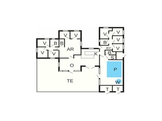 Ferienhaus Bratten Strand Grundriss 53