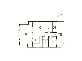 Vakantiehuis Hundslund Grondplan 7