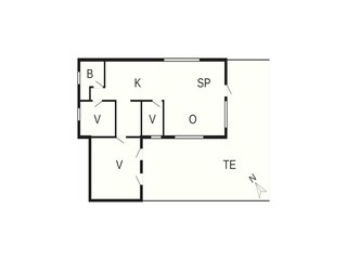 Casa per le vacanze Jerup Pianta del piano 37