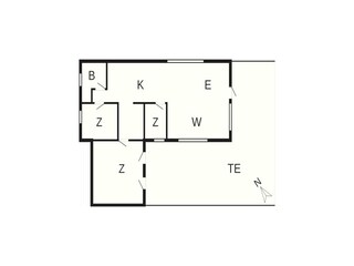 Vakantiehuis Jerup Grondplan 38