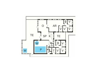 Casa per le vacanze Blåvand Pianta del piano 2