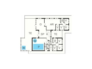 Ferienhaus Blåvand Grundriss 2