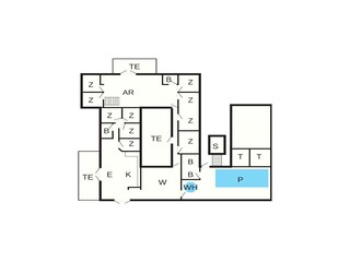 Casa per le vacanze Klegod Pianta del piano 9
