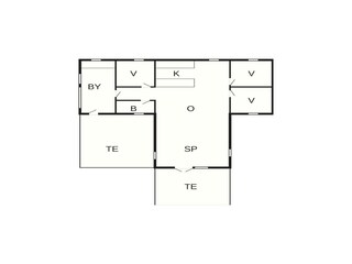 Vakantiehuis Virksund Grondplan 40