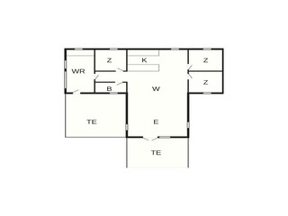 Vakantiehuis Virksund Grondplan 41