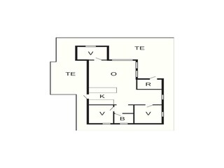Casa de vacaciones Rødhus Plano de planta 42