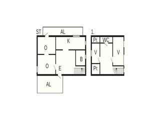 Vakantiehuis Gardsjö Grondplan 14