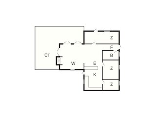 Vakantiehuis Udsholt Strand Grondplan 58